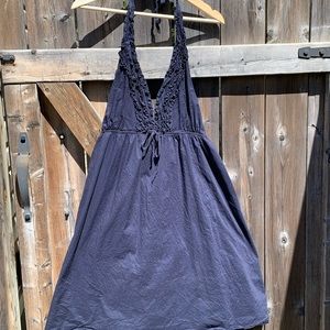 Navy Blue Halter Sundress